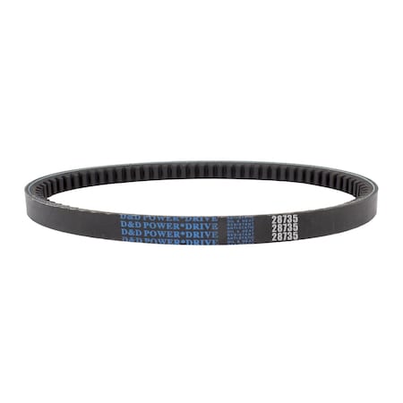 D&D 28735 74 1/7" Outside Length, 7/8" Top Width, 1 Ribs 28735